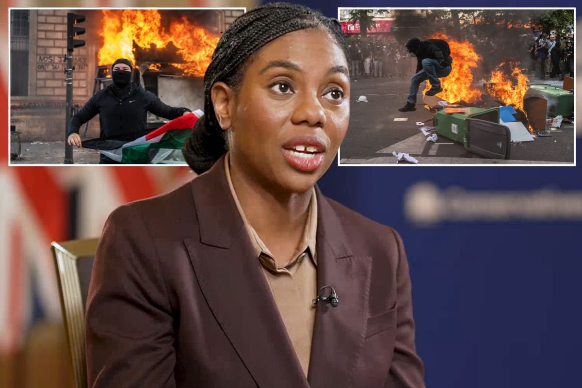 Kemi Badenoch warns 'rubbish about white privilege and Britain being racist' risks fuelling French-style riots in UK