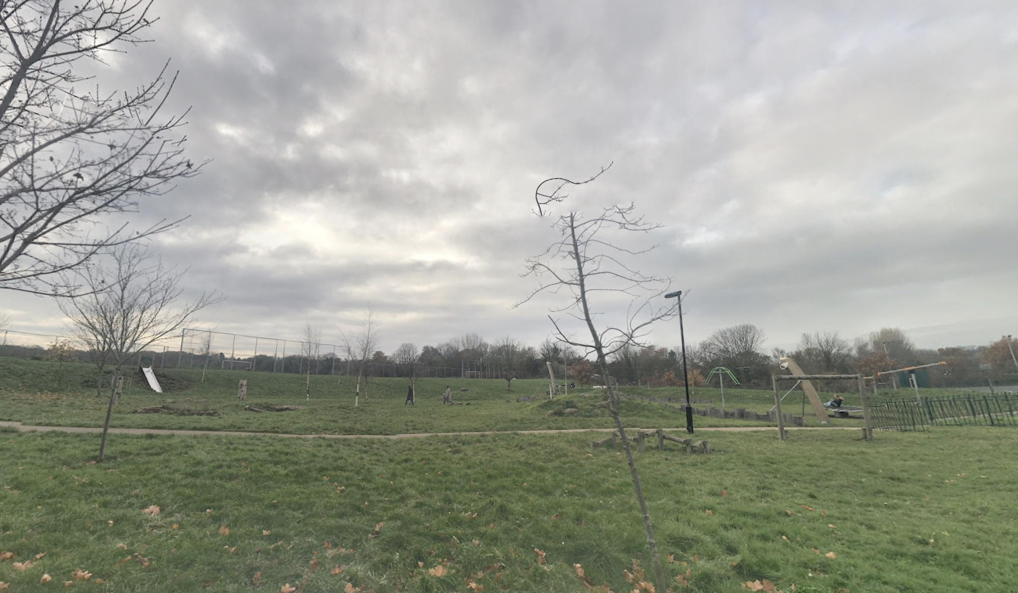 Travellers set up illegal encampment at north London playing fields