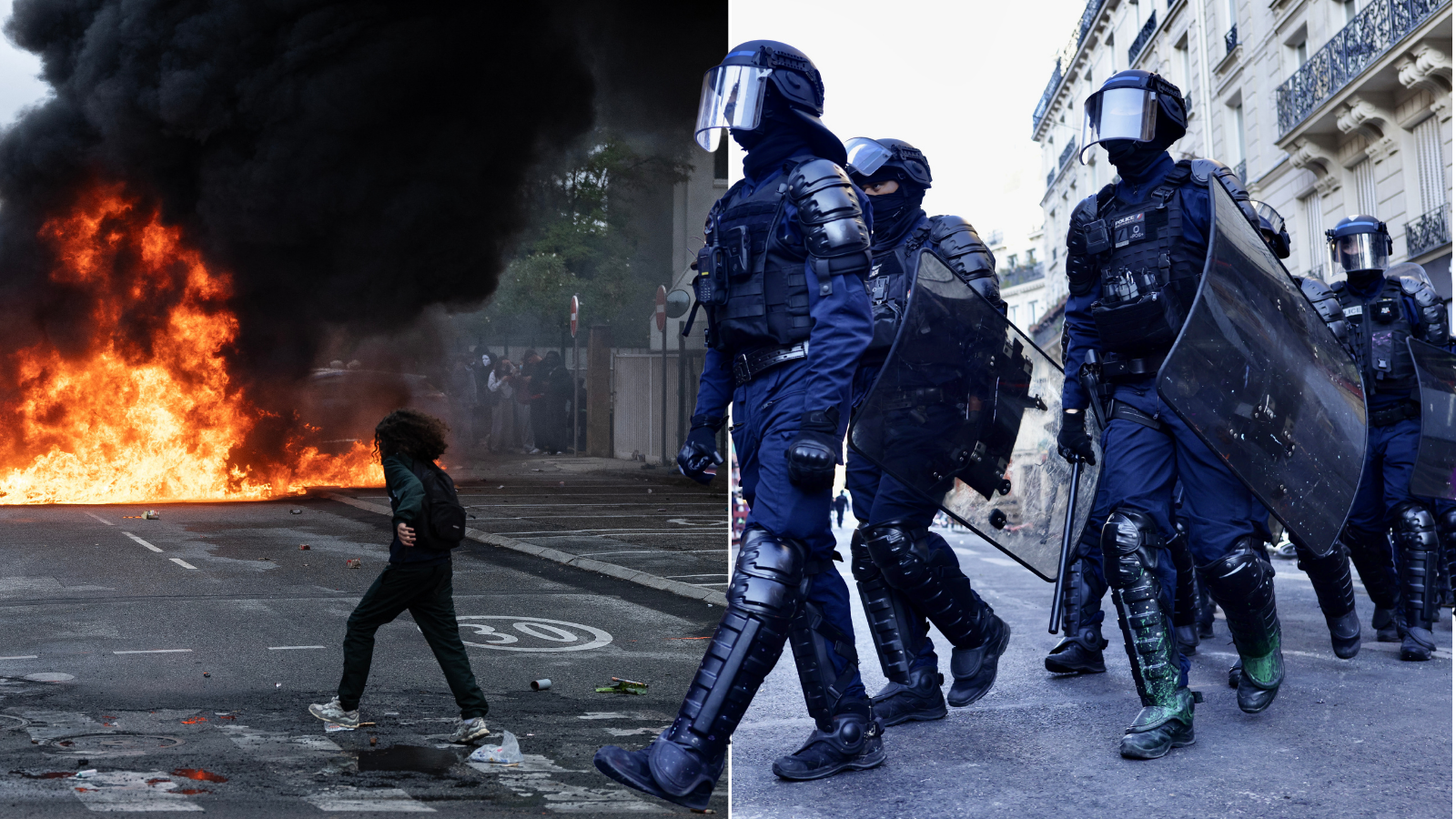 British tourist seriously injured in violent French riots