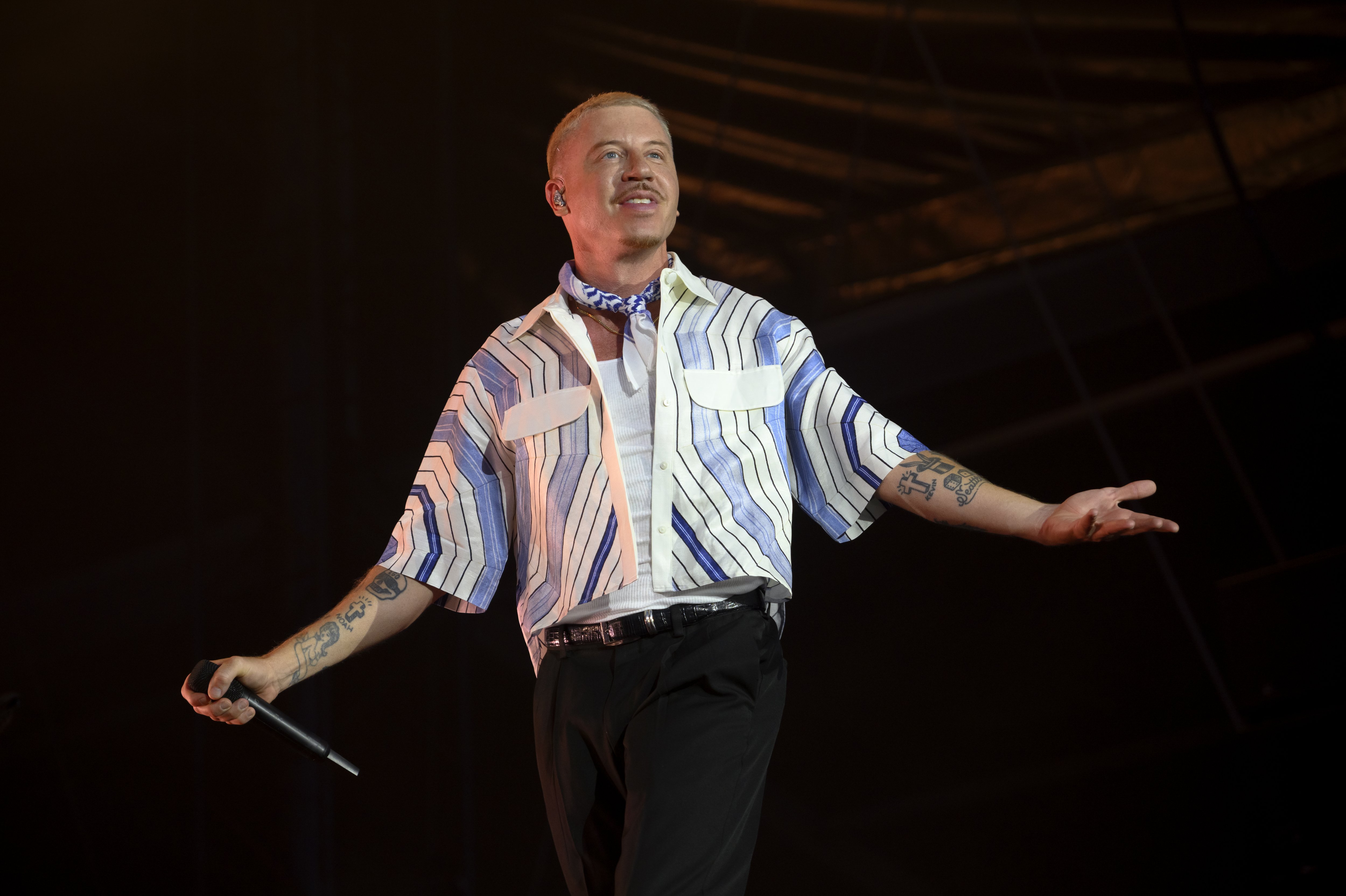 Macklemore faces call for UK ban before pro-Palestine gig supporting group that 'tried to justifiy October 7'