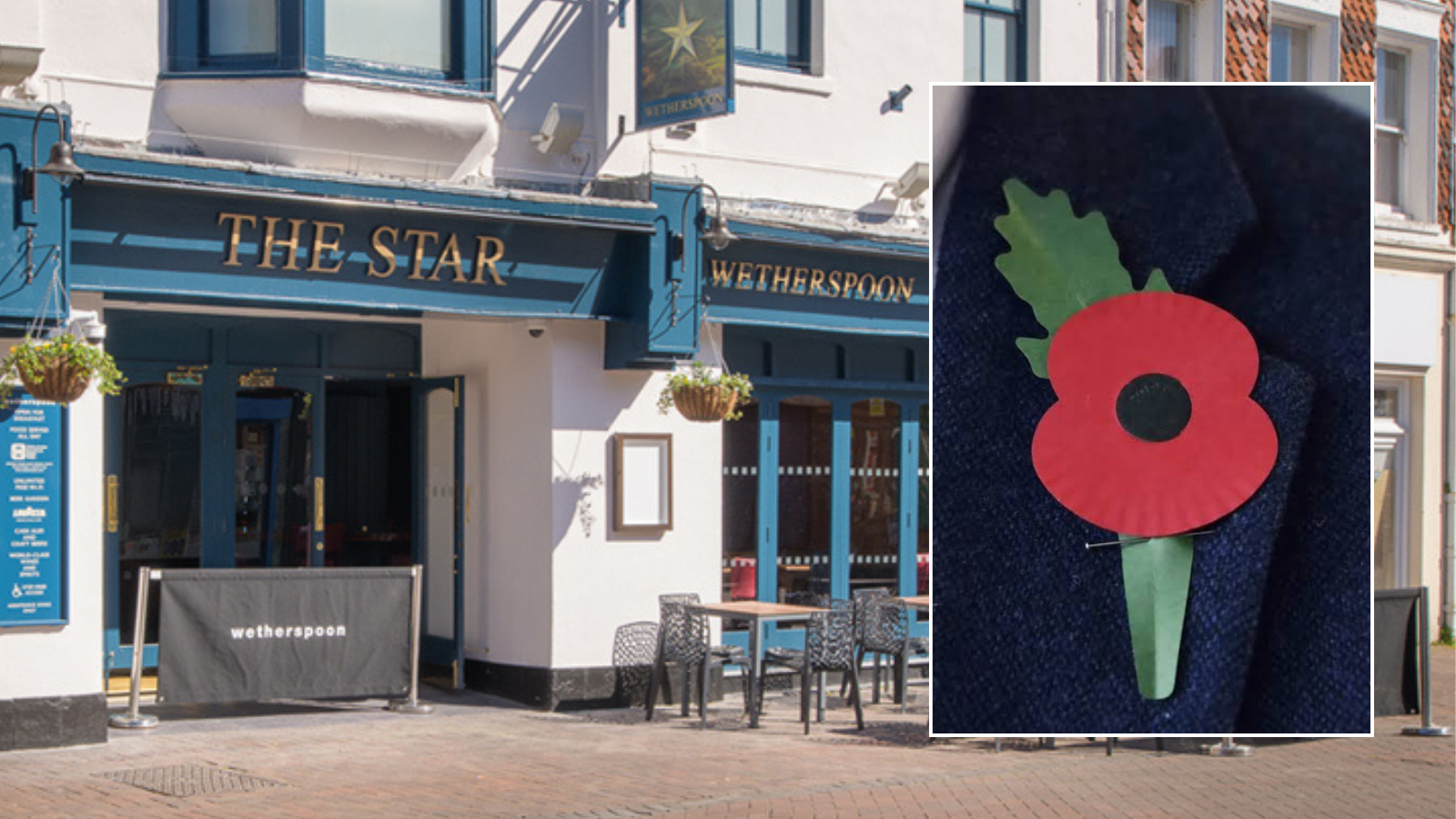 Fury as JD Wetherspoon punters BANNED from entering pub for wearing poppies
