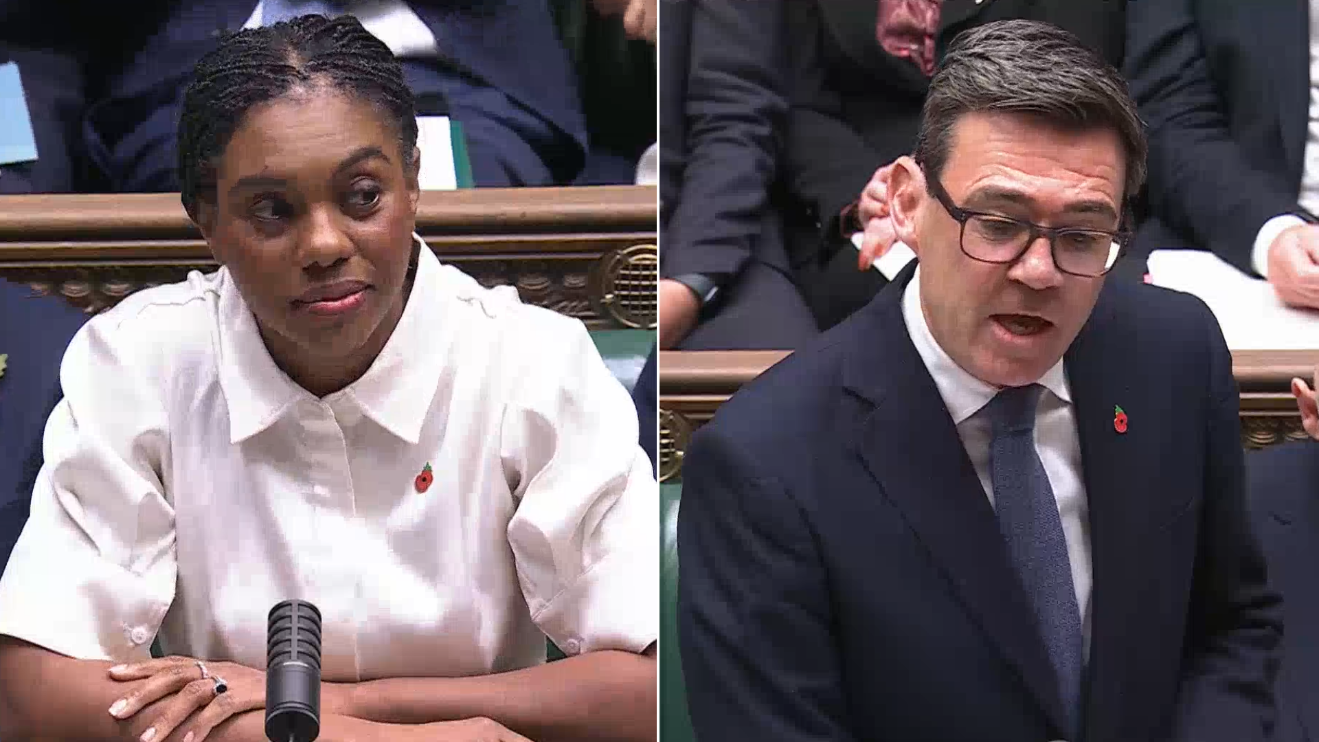 'Who wants free movement?!' Kemi Badenoch dares Labour MPs to back Andy Burnham's Brexit U-turn in heated PMQs exchange