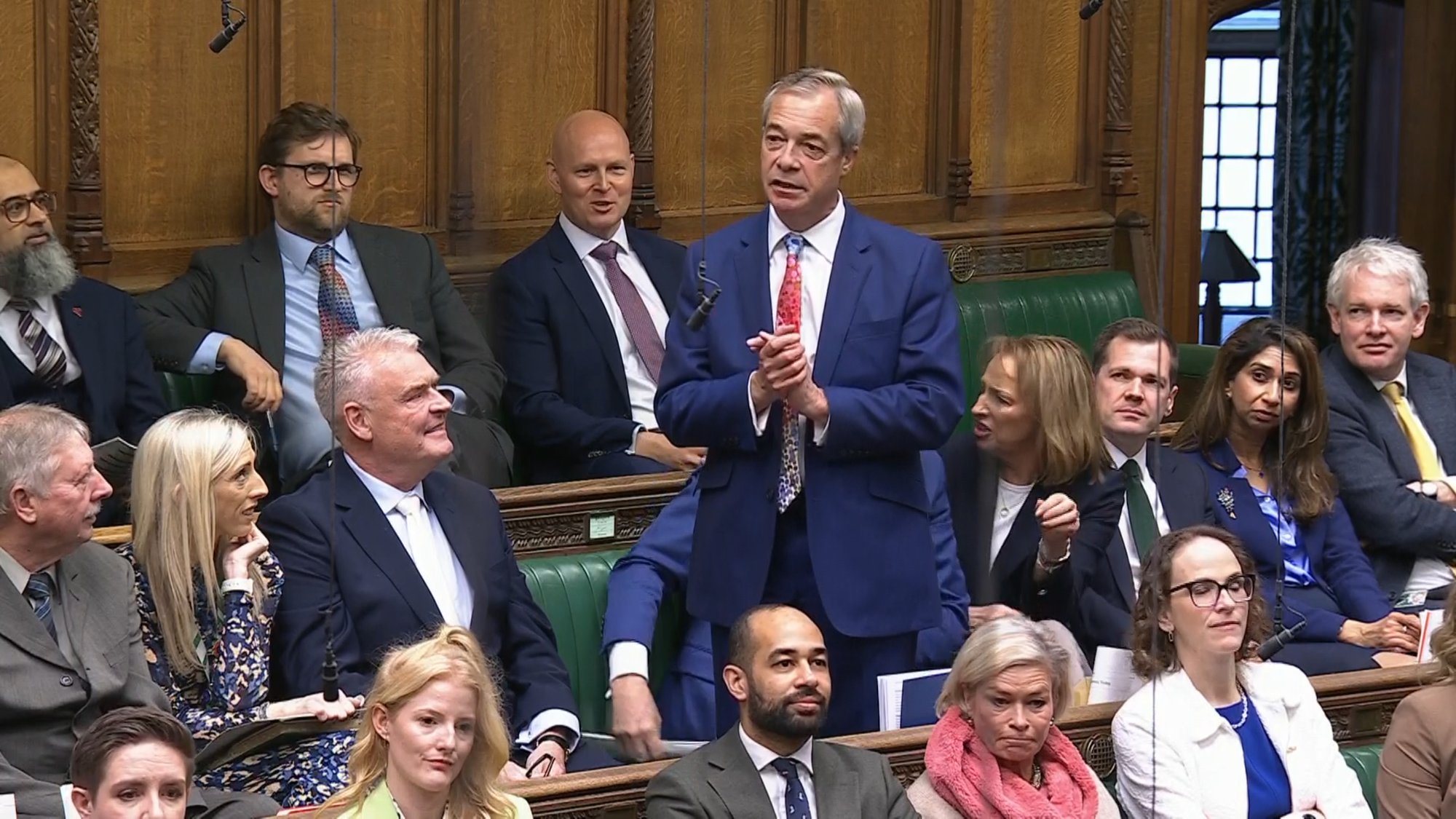 Lib Dem MP who 'acted aggressively towards' Nigel Farage revealed after Reform leader skips Budget