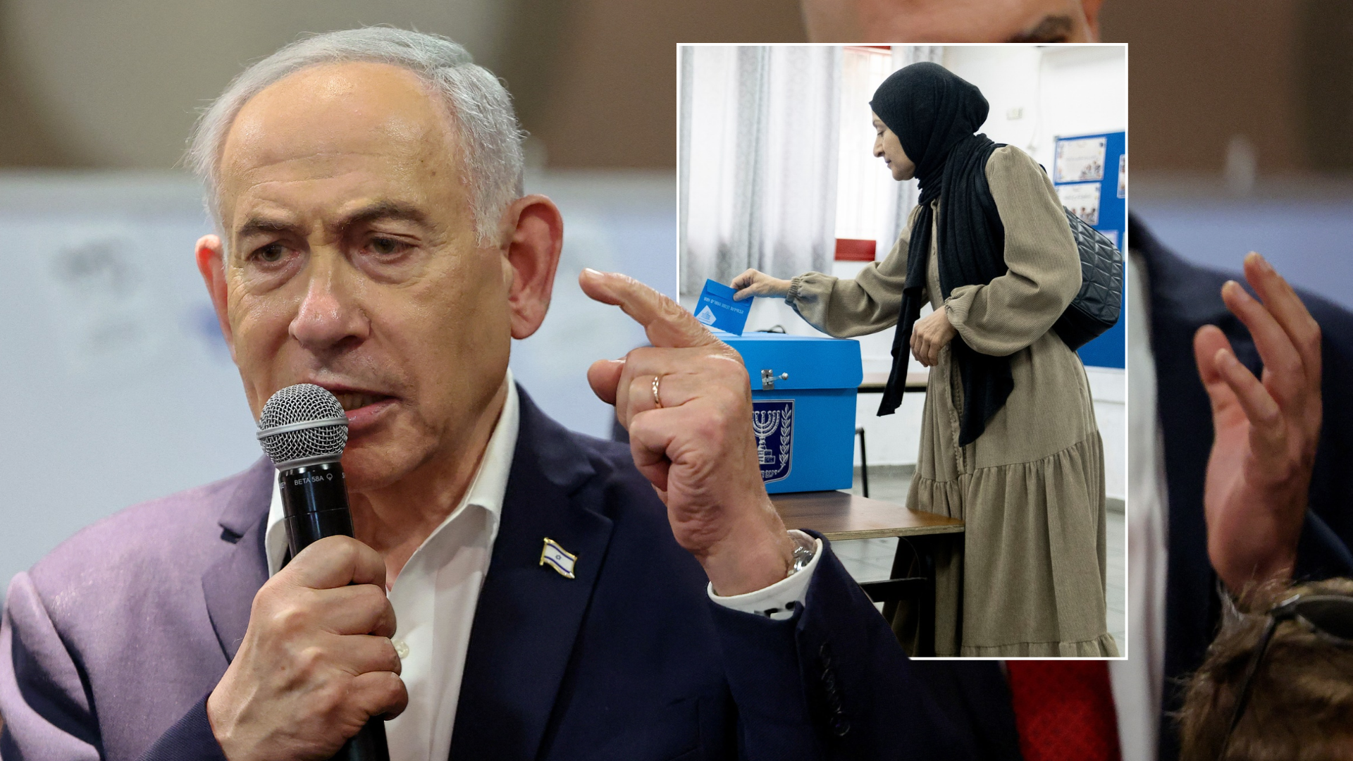 Benjamin Netanyahu accuses Arab parties of ‘stealing’ Israeli election as deadlock looms