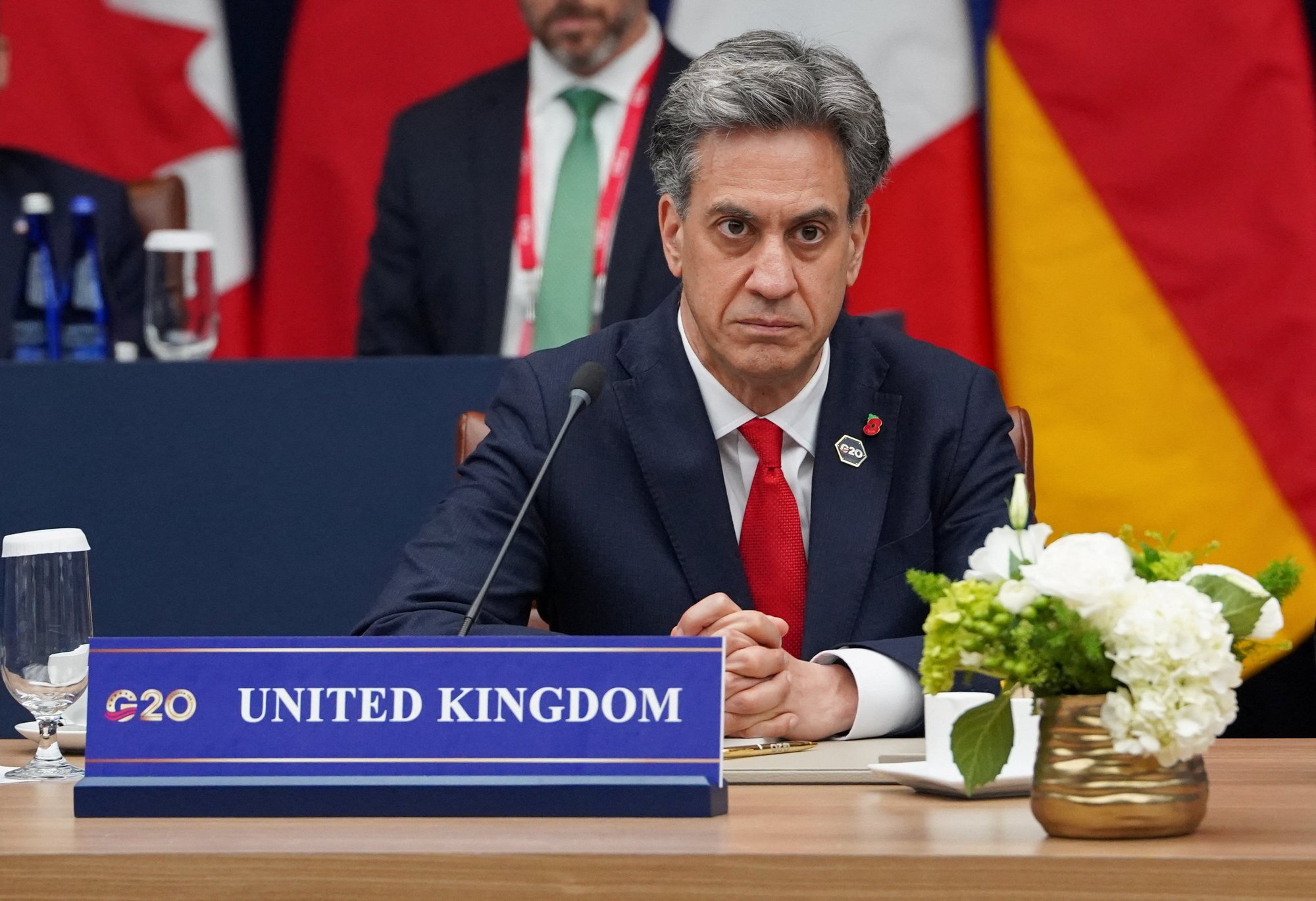 Ed Miliband says Russia 'will not win this war' at G20 meeting as Kremlin hits out at 'family photo diplomacy'