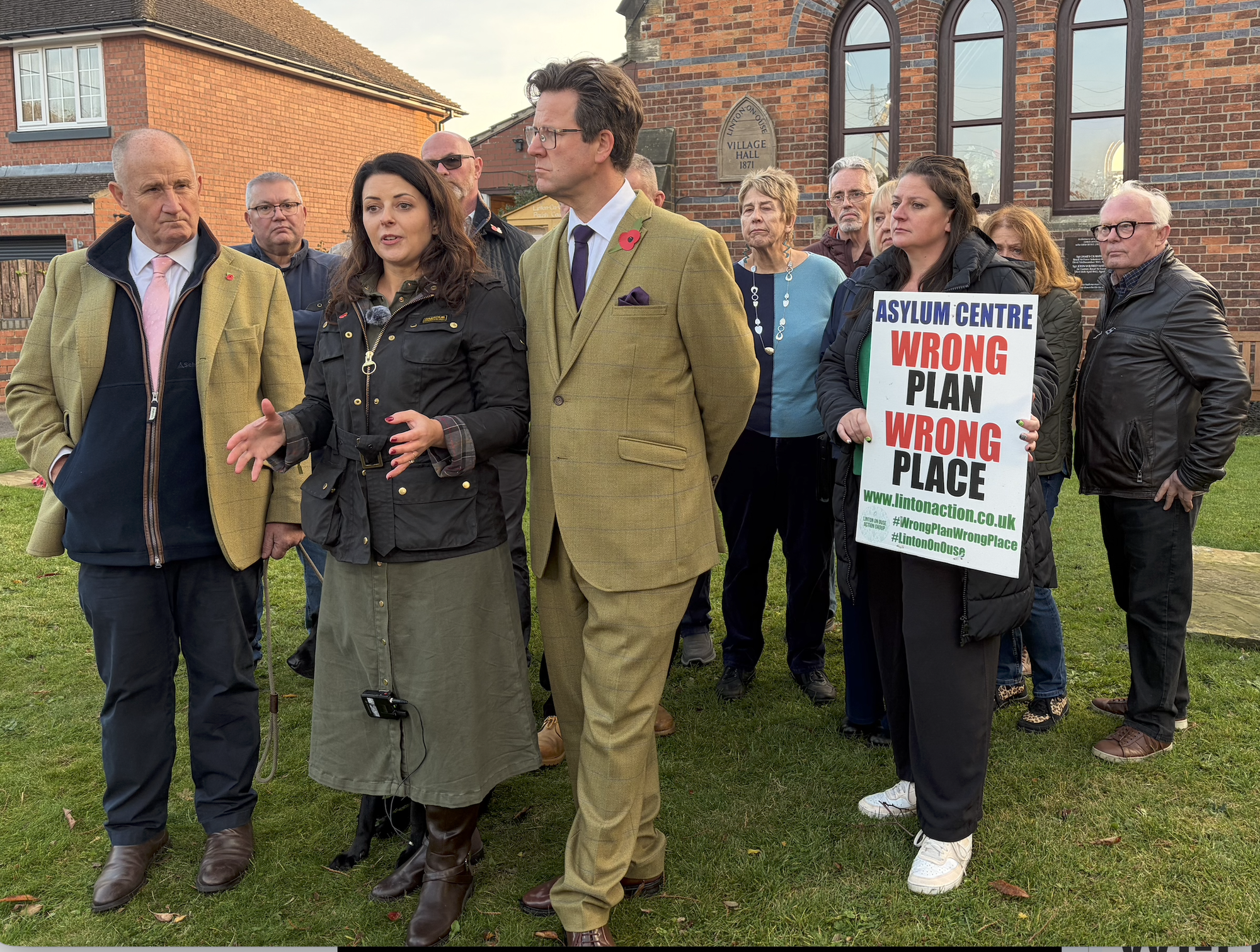Tories meet with Linton-On-Ouse residents opposing village housing 1,200 male asylum seekers: 'Unacceptable!'