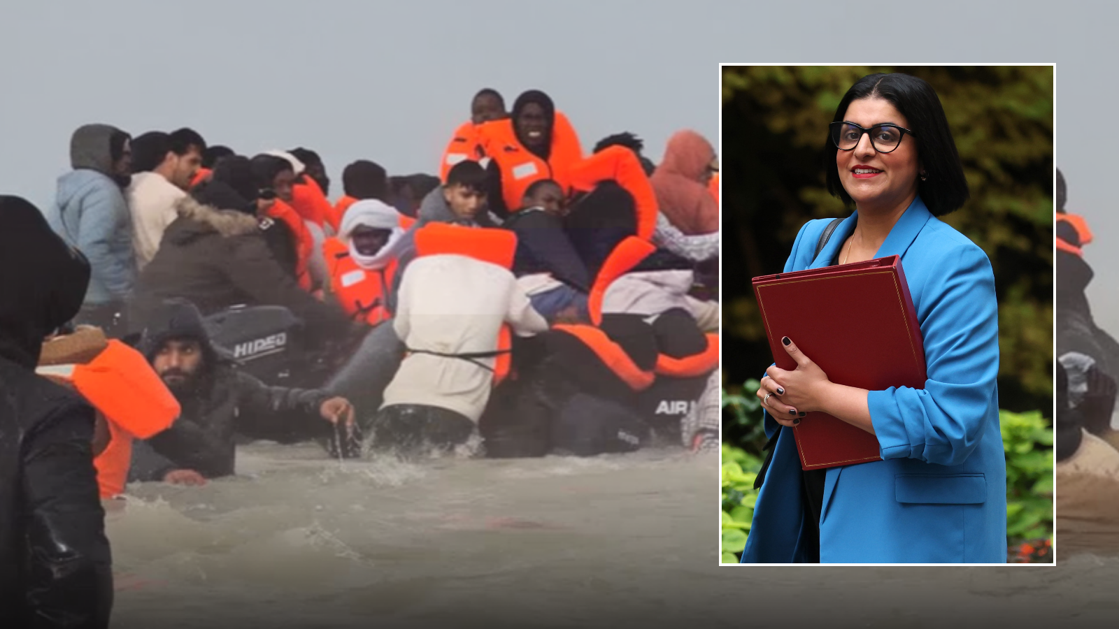 Migrant brawl breaks out on Channel boat as Shabana Mahmood's crackdown watered down AGAIN