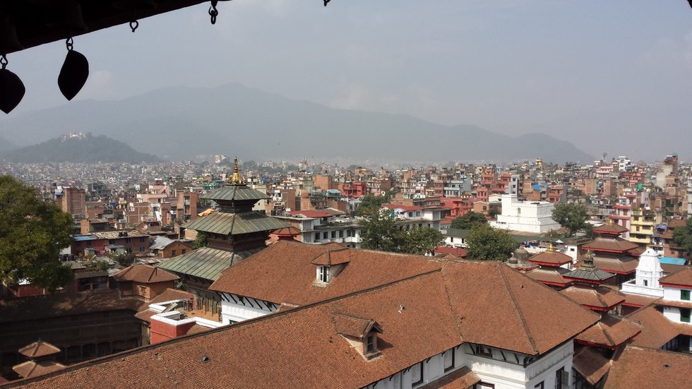 View of city rooftops