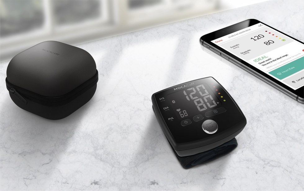 mocacuff bluetooth blood pressure monitor