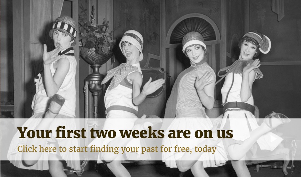 your first two weeks are on us. click here to start finding your past for free, today.