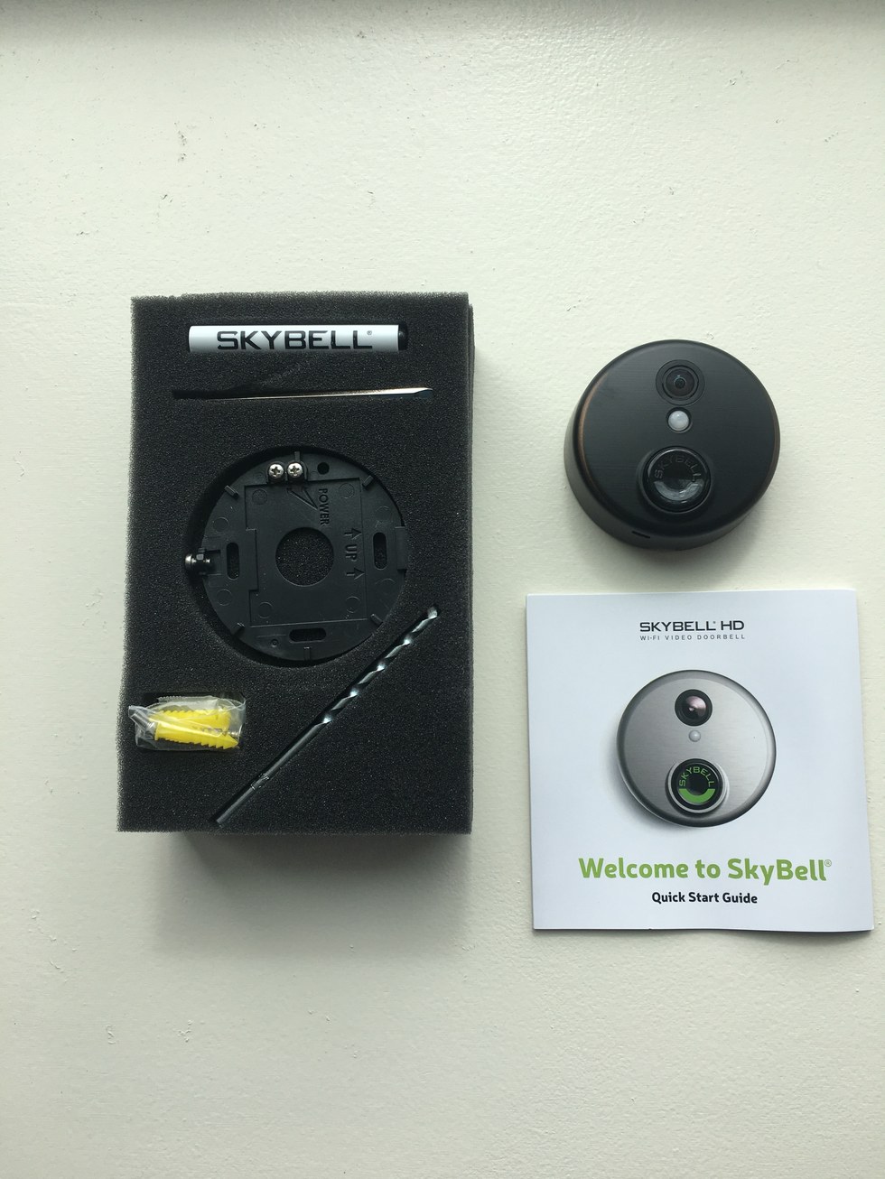 skybell hd bronze wifi video doorbell