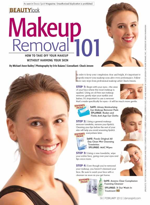 Makeup Removal 101 Dance Spirit