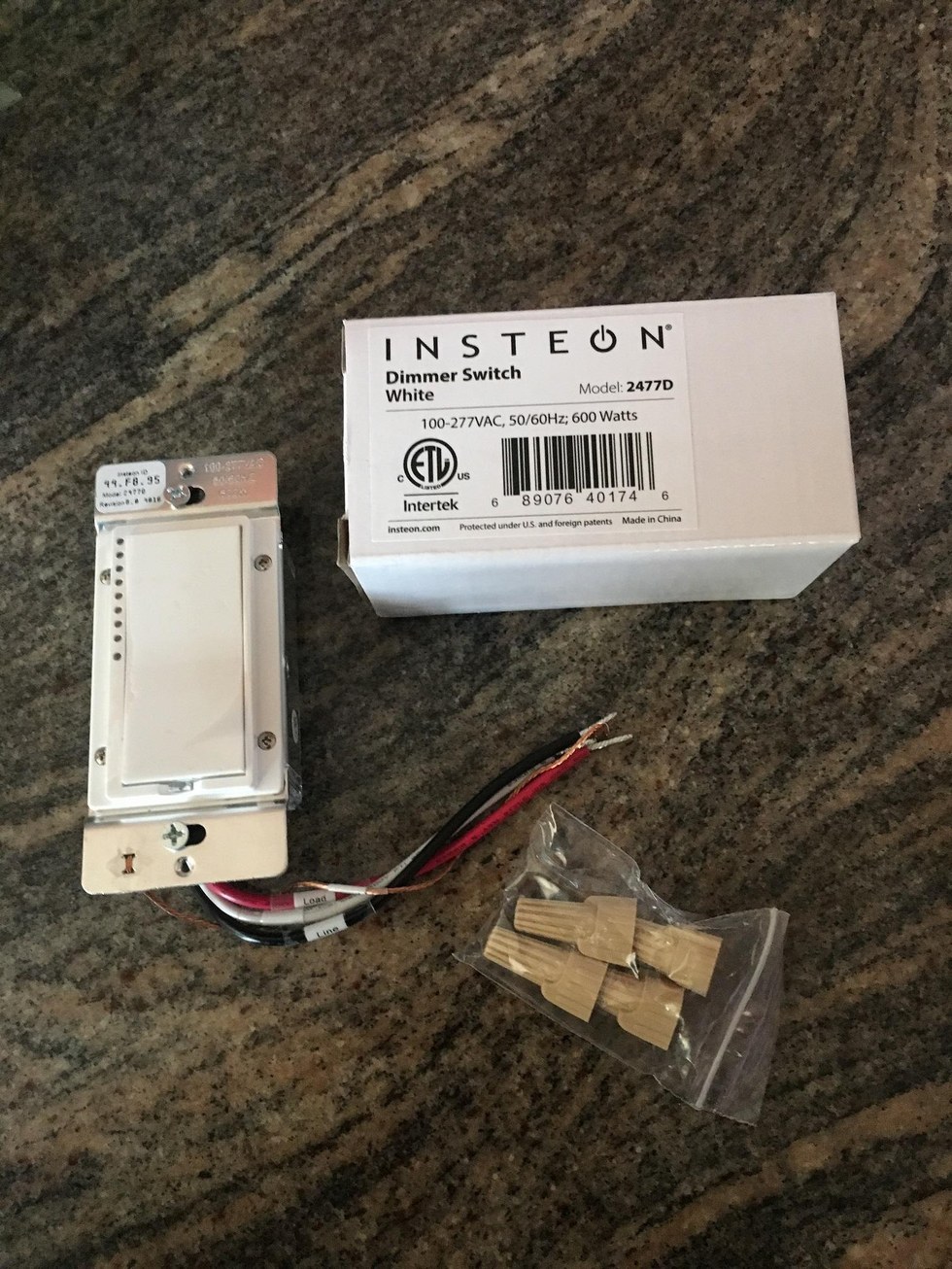 Installation of Insteon Dimmer Switch