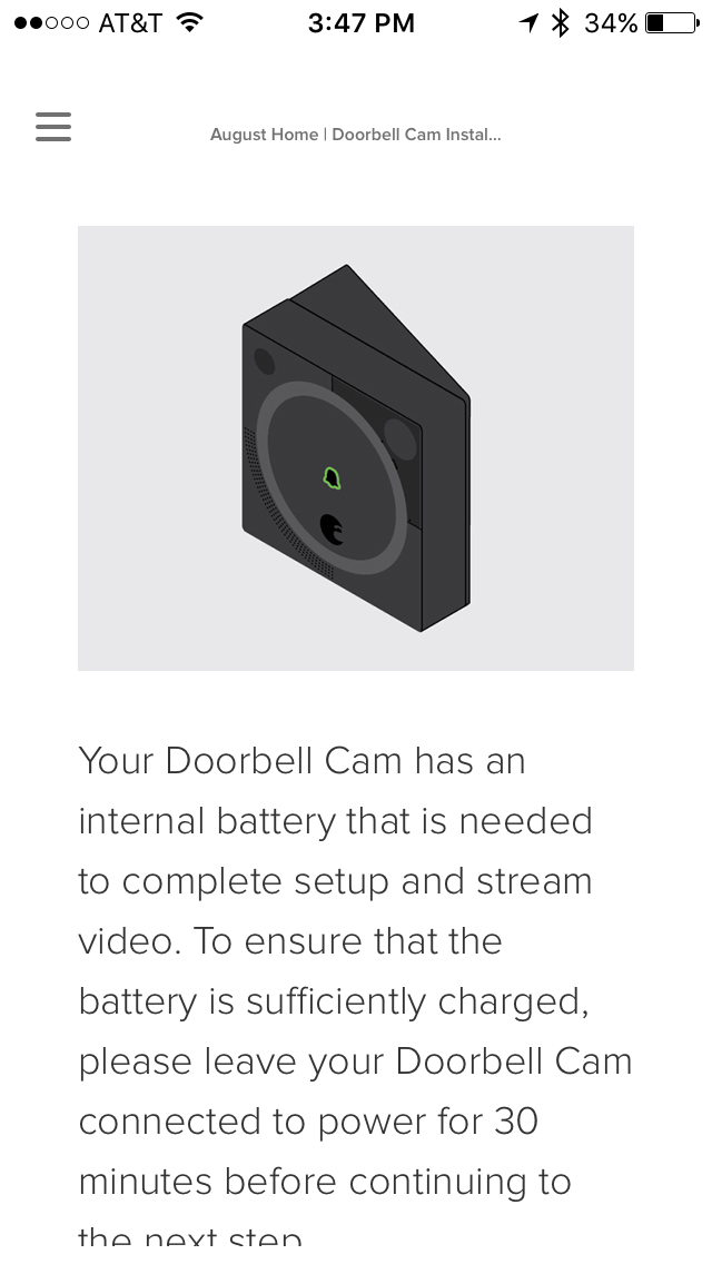 august doorbell cam chime power board